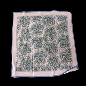 Christian Dior Vintage Silk Handkerchief Bandana Pocket Square Scarf 16.5”